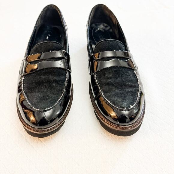 Gabor Patent Leather Suede Penny Loafer Round Toe Flats Shoes Size 6.5 - Picture 6 of 6